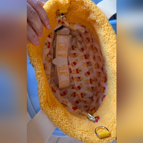 Loungefly Yellow Winnie the Pooh Fuzzy Bag - Picture 5 of 7